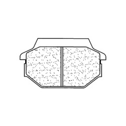 Juego de pastillas sinterizadas CL BRAKES (1123ATV1) 2