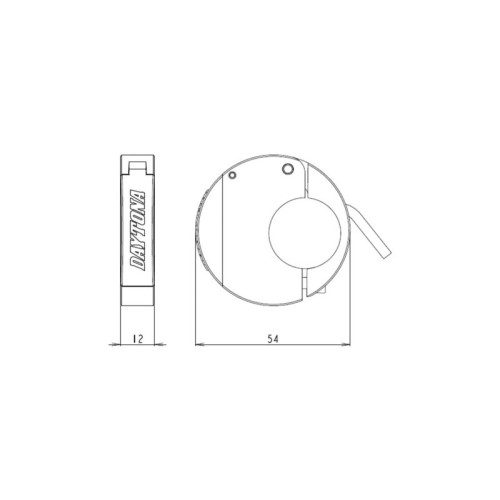 Fuente de alimentación USB tipo C DAYTONA Slim aluminio - manillar Ø22,2/25,4