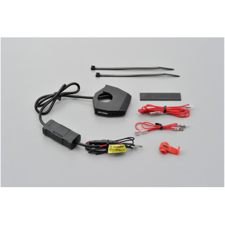 Fuente de alimentación USB DAYTONA Slim - manillar Ø22,2/25,4