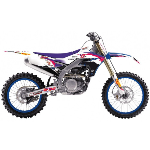 Kit de adhesivos + funda de asiento BLACKBIRD Replica Team Yamaha Factory 23, 50th Anniversary