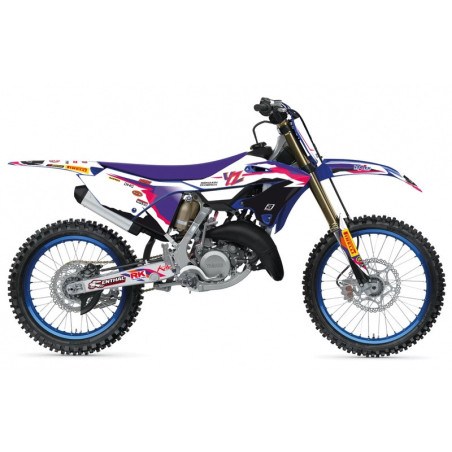 Kit de adhesivos + funda de asiento BLACKBIRD Replica Team Yamaha Factory 23, 50th Anniversary