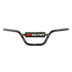 Manillar SCAR S² Mini Dirt Pit Bike Ø22,2mm - Negro - Protector negro