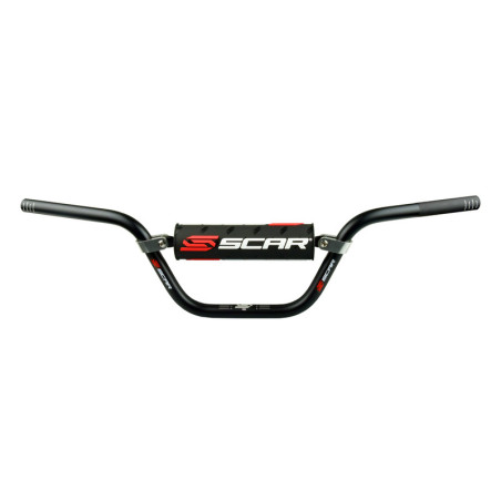 Manillar SCAR S² Mini Dirt Pit Bike Ø22,2mm - Negro - Protector negro