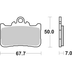 Pastillas de freno BREMBO sinterizadas - 07HO72SA