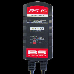 Cargador / mantenedor de baterías inteligente BS BATTERY BS15 con función de reacondicionamiento - 12V 1,5A 2