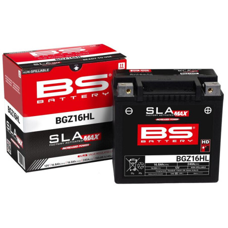 Batería BS BATTERY SLA Max sin mantenimiento activada en fábrica - BGZ16HL