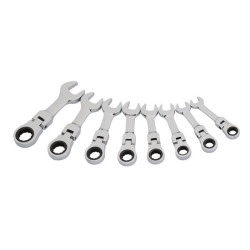 Juego de llaves combinadas métricas con carraca abatible DRAPER Hi-Torq® - 8 pcs 2