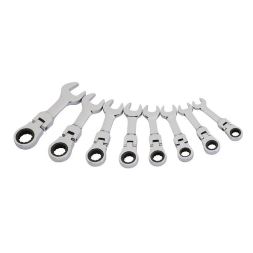 Juego de llaves combinadas métricas con carraca abatible DRAPER Hi-Torq® - 8 pcs