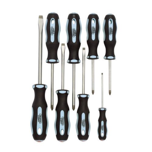 Juego de destornilladores DRAPER Heavy Duty Soft Grip - 8 pcs