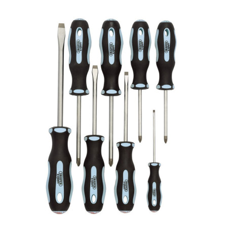 Juego de destornilladores DRAPER Heavy Duty Soft Grip - 8 pcs