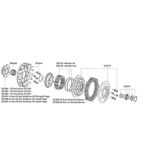 Embrague POLINI Ø107mm