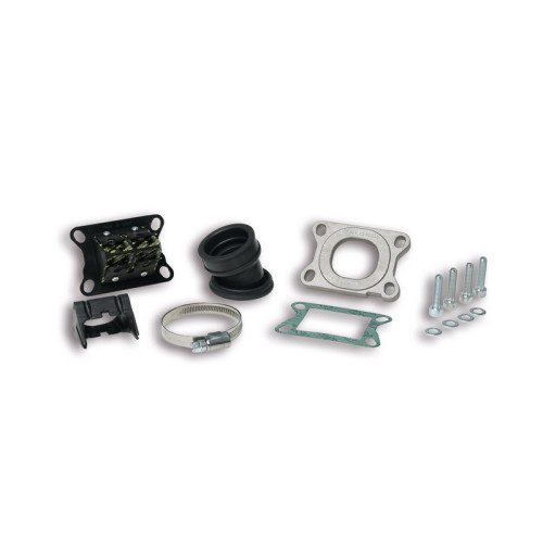 Sistema de admisión MALOSSI X360 MHR inclinado Ø28-35mm longitud 27mm - Motor Derbi / Minarelli