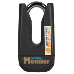 Candado de disco OXFORD Monster - Negro - Certificado Sold Secure Gold