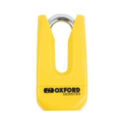 Candado de disco OXFORD Monster - Amarillo - Certificado Sold Secure Gold