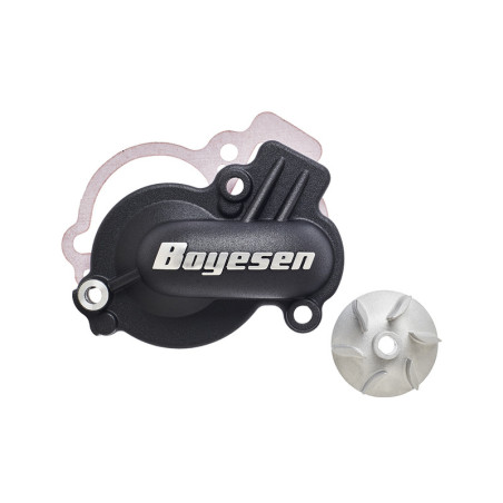 BOYESEN Supercooler Kit - Water Pump Cover Black With Impeller