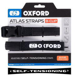 Kit de correas OXFORD Atlas B-Clip 26mm negro - 2 uds