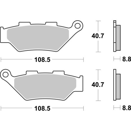 Pastillas de freno BREMBO sinterizadas - 07KS07SA