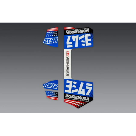 Juego de adhesivos YOSHIMURA RS-12 - Azul