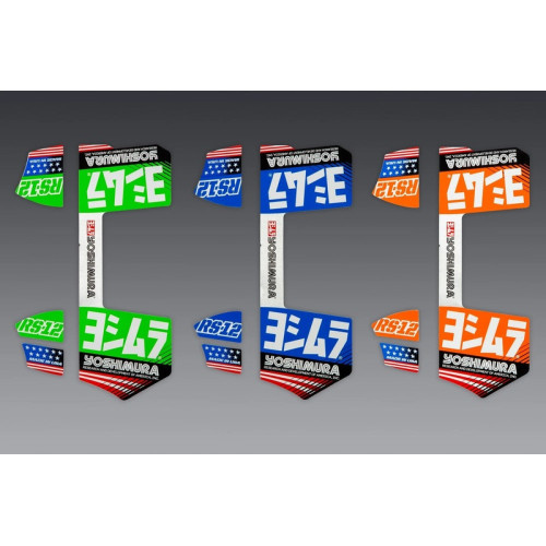 Juego de adhesivos YOSHIMURA RS-12 - Azul