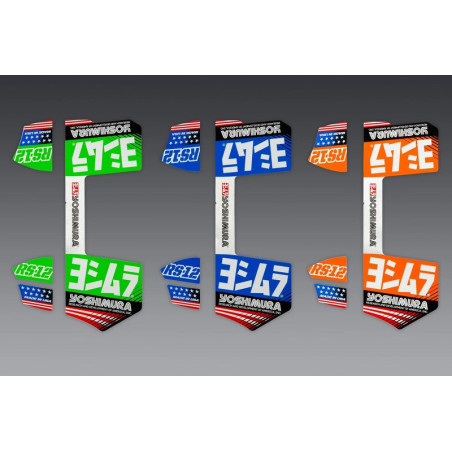 Juego de adhesivos YOSHIMURA RS-12 - Naranja