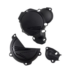 Protector tapa de embrague, encendido y bomba de agua POLISPORT - Negro