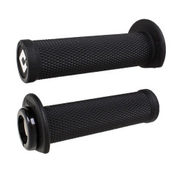 Puños ODI Ruffian 2,1 Lock-On 125mm Quad / Moto de agua - Negro / Negro