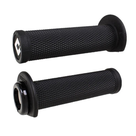 Puños ODI Ruffian 2,1 Lock-On 125mm Quad / Moto de agua - Negro / Negro