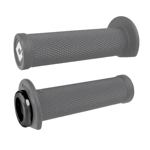Puños ODI Ruffian 2,1 Lock-On 125mm Quad / Moto de agua - Gris / Negro