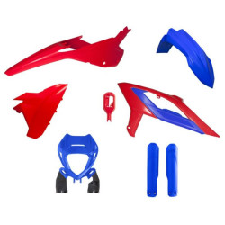Kit de plástica RACETECH (6 pcs ) - Azul oscuro / Rojo