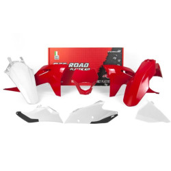 Kit de plástica RACETECH (6 pcs ) - Rojo / Blanco
