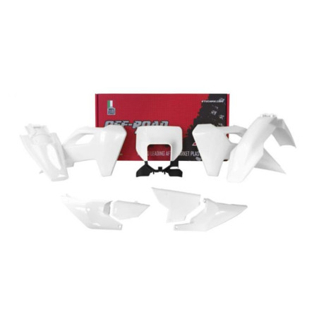 Kit de plástica RACETECH (7 pcs) - Blanco