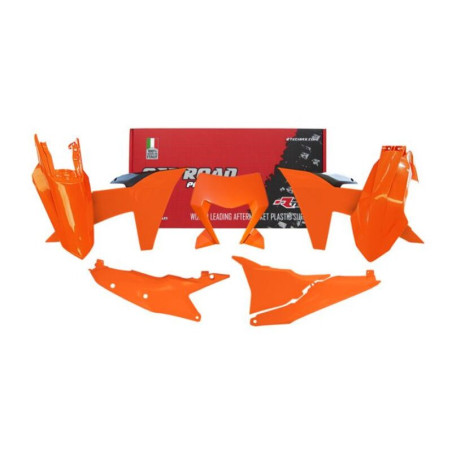 Kit de plástica RACETECH (6 pcs ) - Naranja / Negro