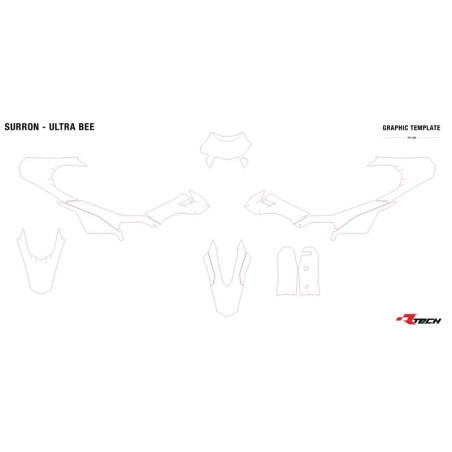 Kit de plástica RACETECH (6 pcs) - Color OEM