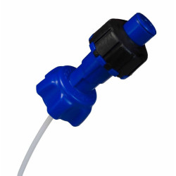 Kit de conversión de llenado rápido para garrafas de gasolina RACETECH - Azul