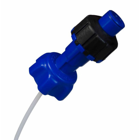 Kit de conversión de llenado rápido para garrafas de gasolina RACETECH - Azul