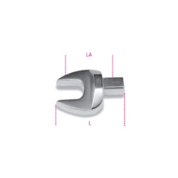 Llave fija para barras dinamométricas con unión rectángular BETA - 22mm 2