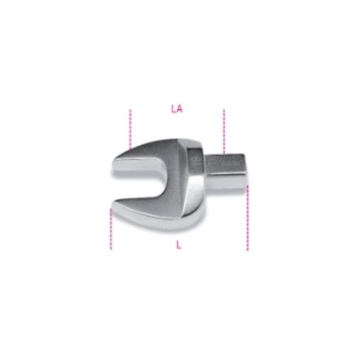 Llave fija para barras dinamométricas con unión rectángular BETA - 22mm