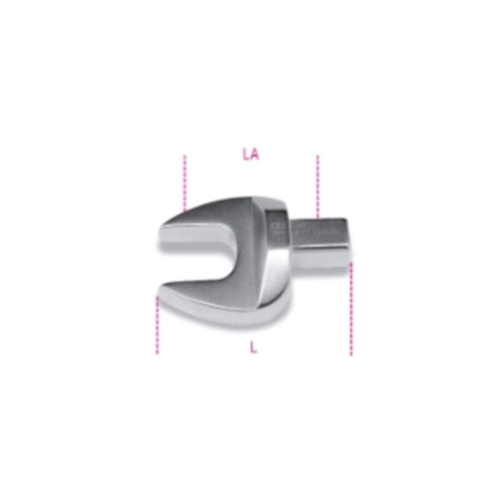 Llave fija para barras dinamométricas con unión rectángular BETA - 22mm