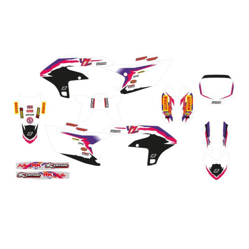 Kit de adhesivos BLACKBIRD Replica Factory Team Yamaha 23 50th Anniversary