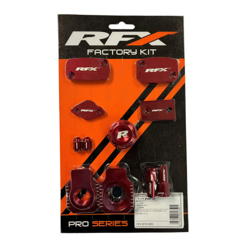 Kit anodizado de estética RFX Factory - rojo
