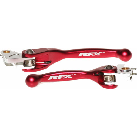 Juego de manetas flexibles forjadas RFX Race Series - rojo