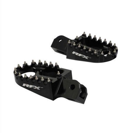 Estriberas RFX Pro Series aluminio CNC - negro