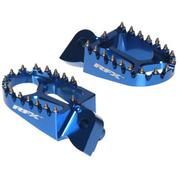 Estriberas RFX Pro Series aluminio CNC - azul