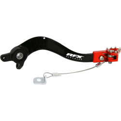 Pedal de freno trasero RFX Pro Series - punta plegable - naranja