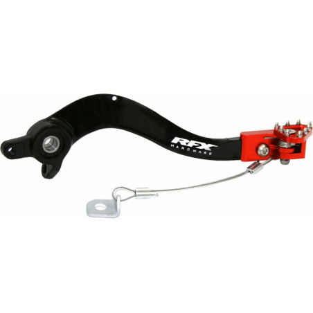 Pedal de freno trasero RFX Pro Series - punta plegable - naranja