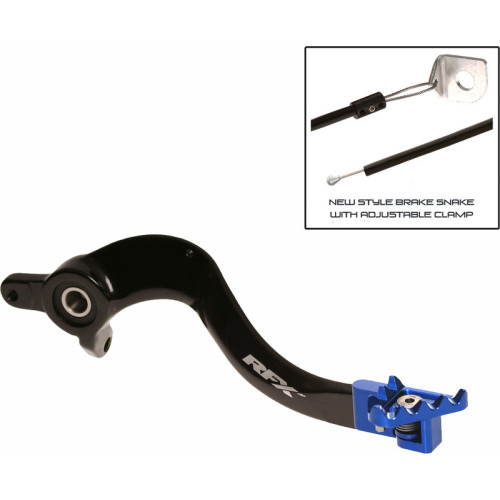 Pedal de freno trasero RFX Pro Series - punta plegable - azul