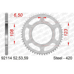 Kit de cadena AFAM 420R1 11/59 Standard - corona Standard 2