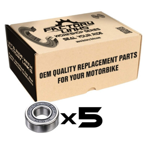 Pack de rodamientos FACTORY LINKS - 63005 2RS (x5)