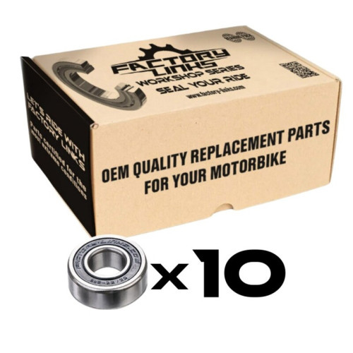 Pack de rodamientos FACTORY LINKS - 6004 2RS (x10)