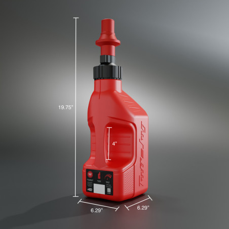 Garrafa de gasolina TUFF JUG blanco con tapón Ripper G3 - 1,25G/5L